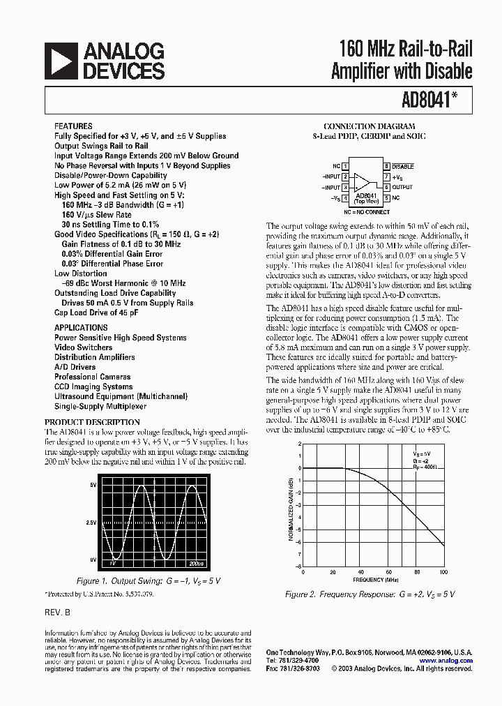 AD8041ARZ-REEL_535519.PDF Datasheet
