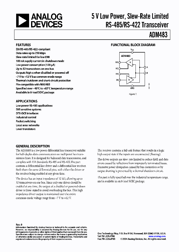 ADM483_496907.PDF Datasheet