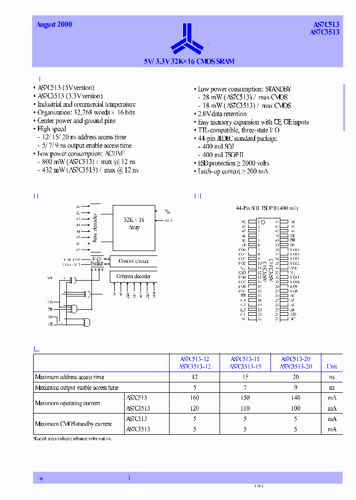 AS7C3513_513275.PDF Datasheet