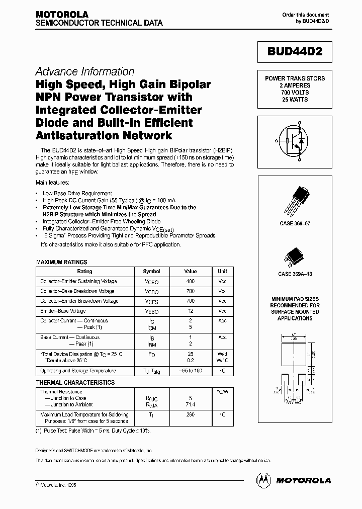 BUD44D2_548963.PDF Datasheet
