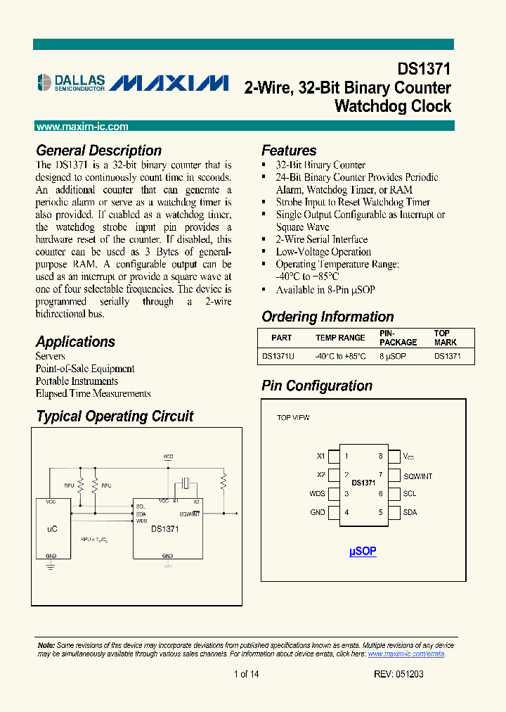 DS1371_559318.PDF Datasheet