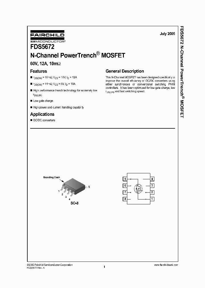 FDS5672_499062.PDF Datasheet