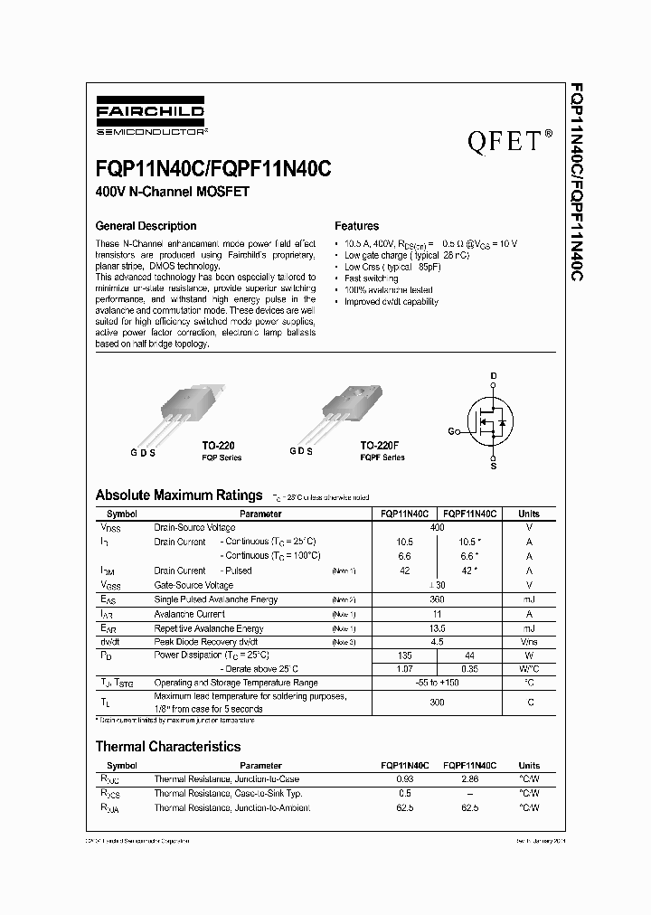 FQP11N40C_498681.PDF Datasheet