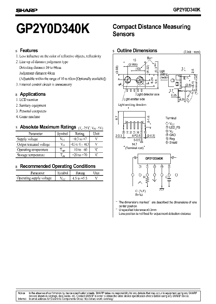 GP2Y0D340K_516294.PDF Datasheet