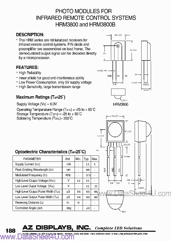 HRM3800B_496333.PDF Datasheet