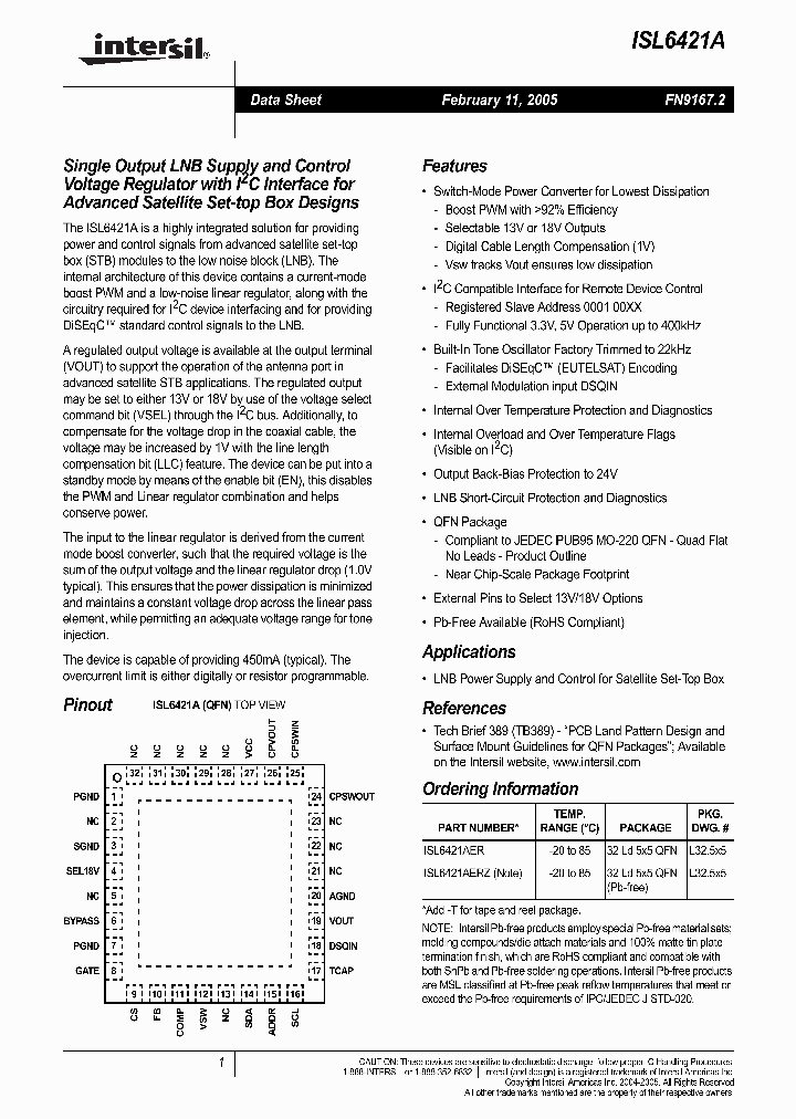 ISL6421A_508379.PDF Datasheet