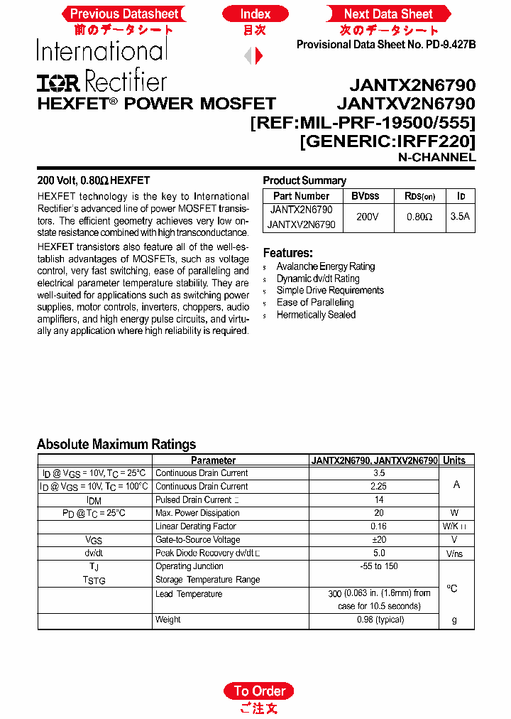 JANTXV2N6790_495339.PDF Datasheet