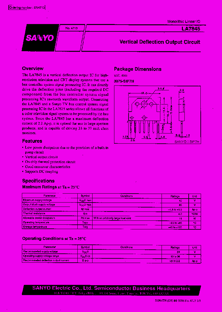 LA7845_516737.PDF Datasheet