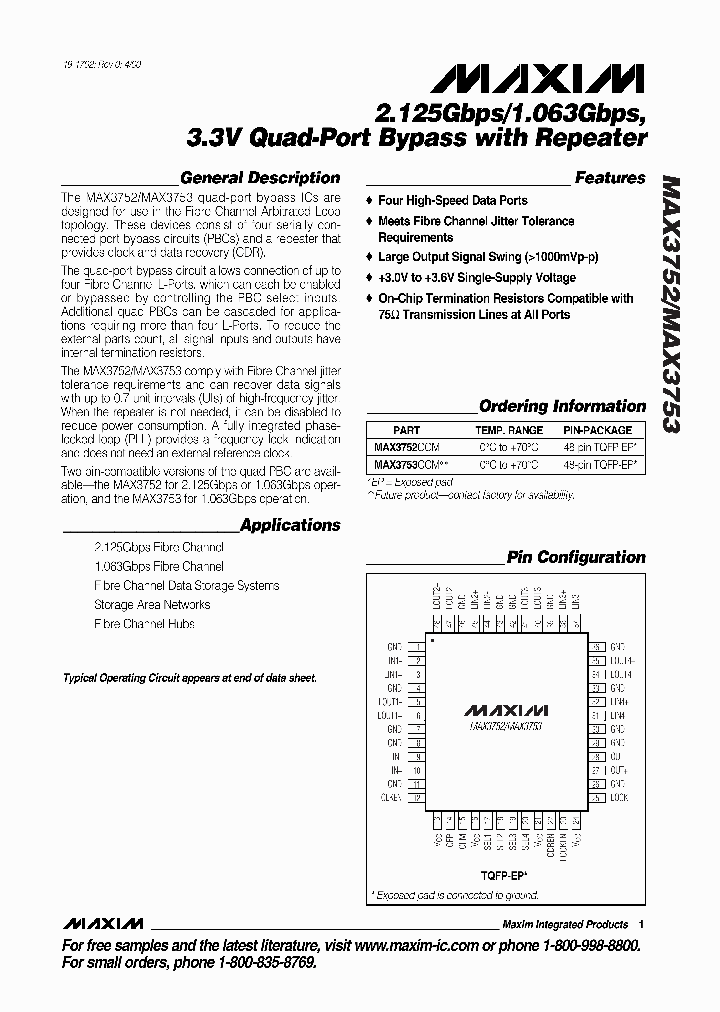 MAX3753_500650.PDF Datasheet