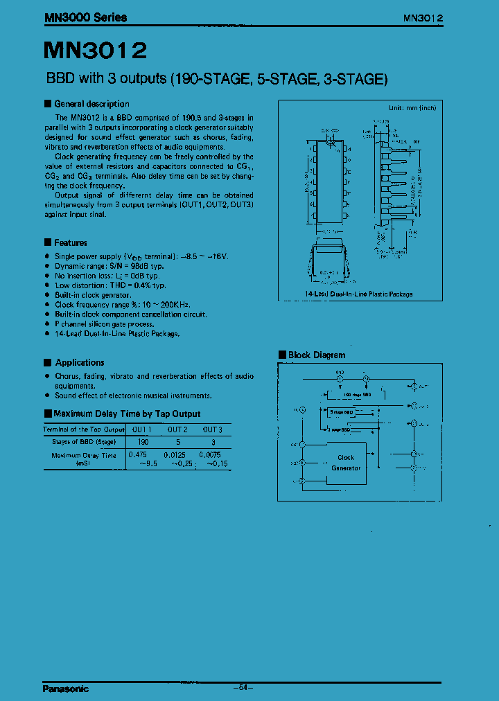 MN3012_503617.PDF Datasheet