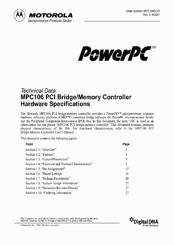 MPC106_503846.PDF Datasheet