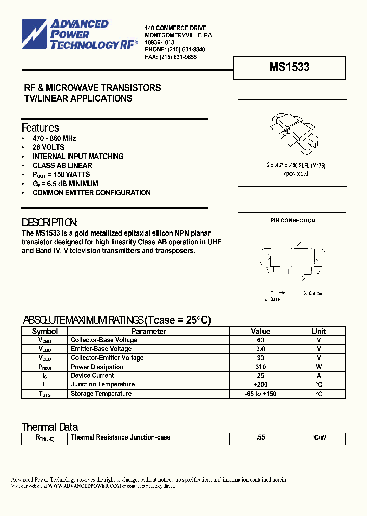 MS1533_553926.PDF Datasheet