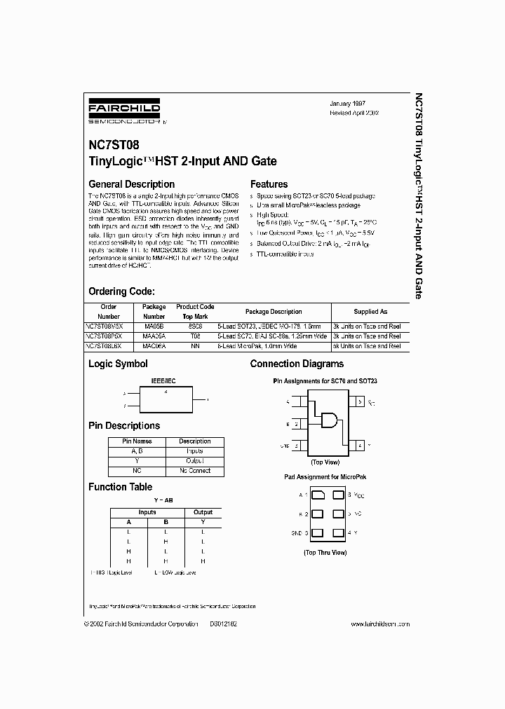 NC7ST08_530206.PDF Datasheet