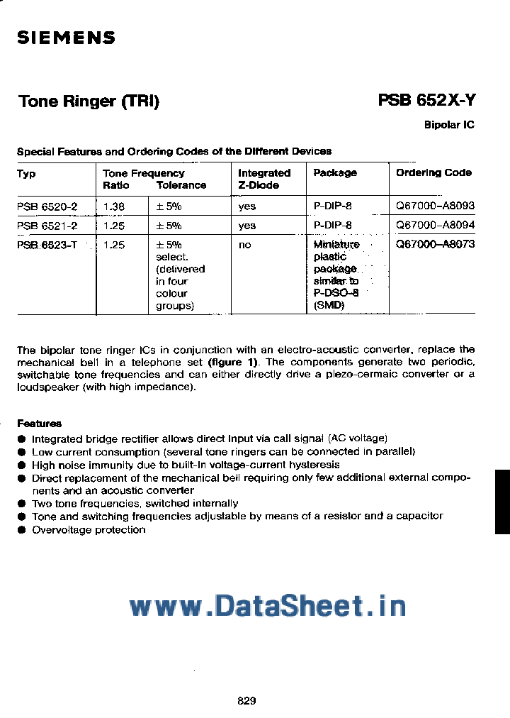 PSB6520_535021.PDF Datasheet
