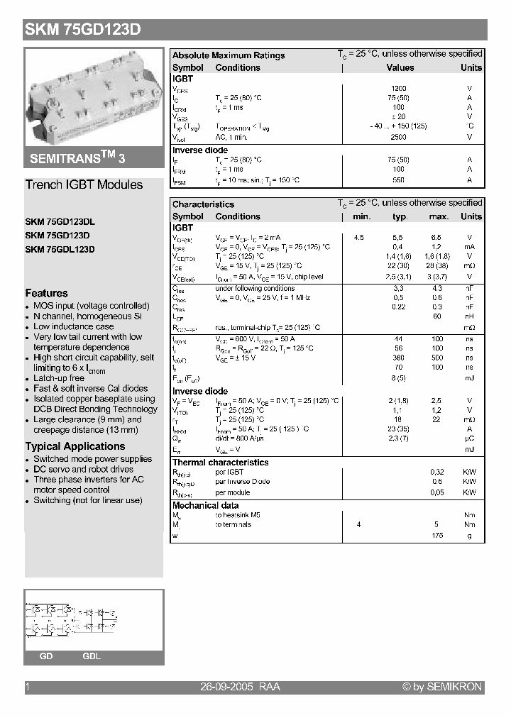 SKM75GD123DL_490895.PDF Datasheet