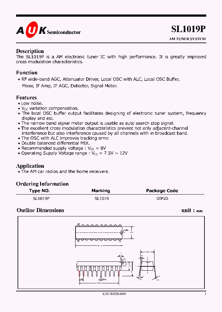 SL1019P_512061.PDF Datasheet