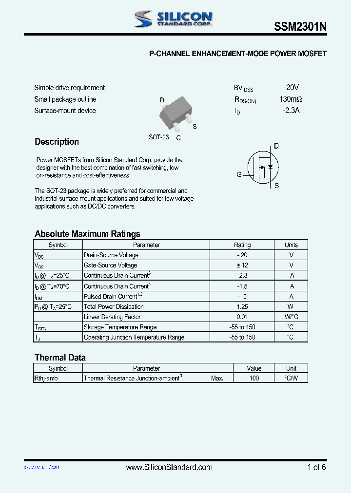 SSM2301N_556829.PDF Datasheet