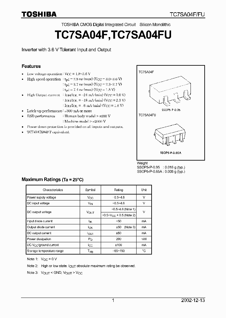 TC7SA04F_487225.PDF Datasheet