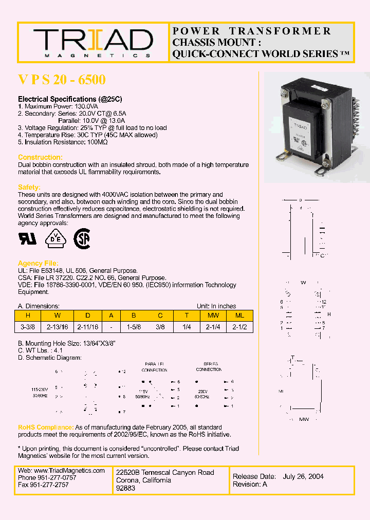 VPS20-6500_527041.PDF Datasheet