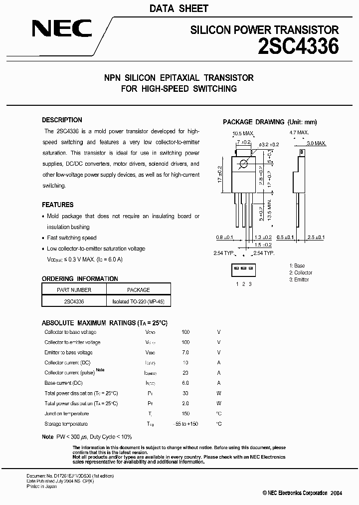 2SC4336_622234.PDF Datasheet