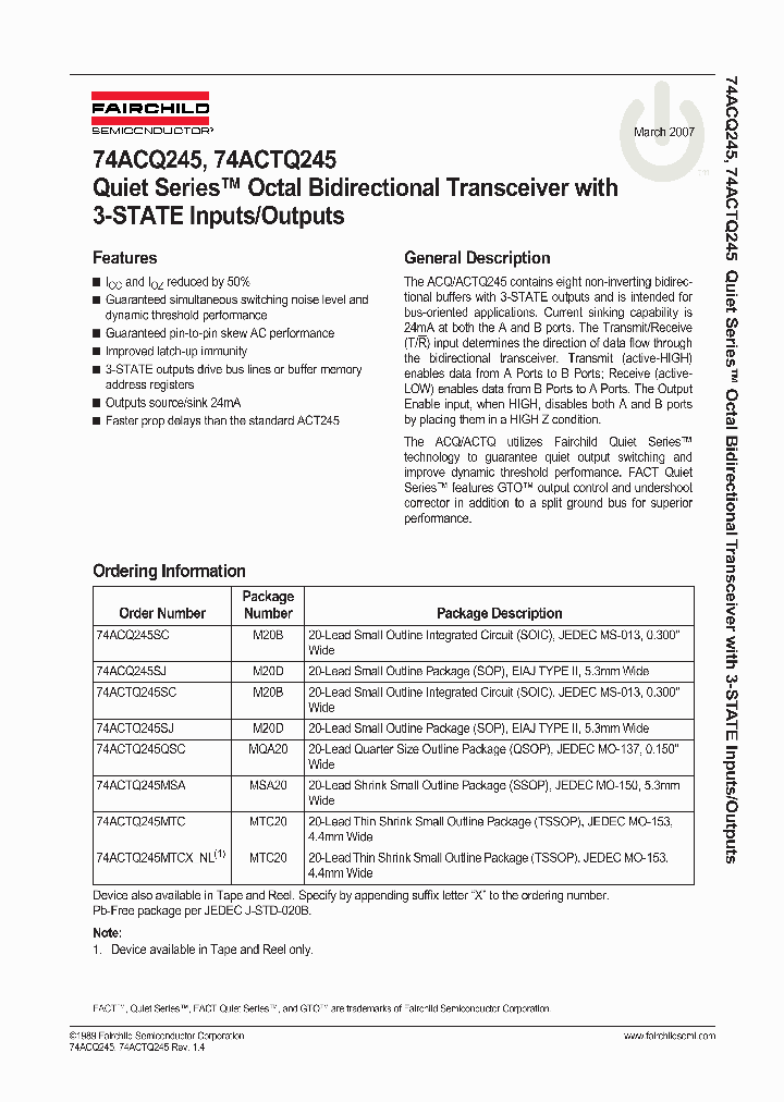 74ACQ245SC_723647.PDF Datasheet