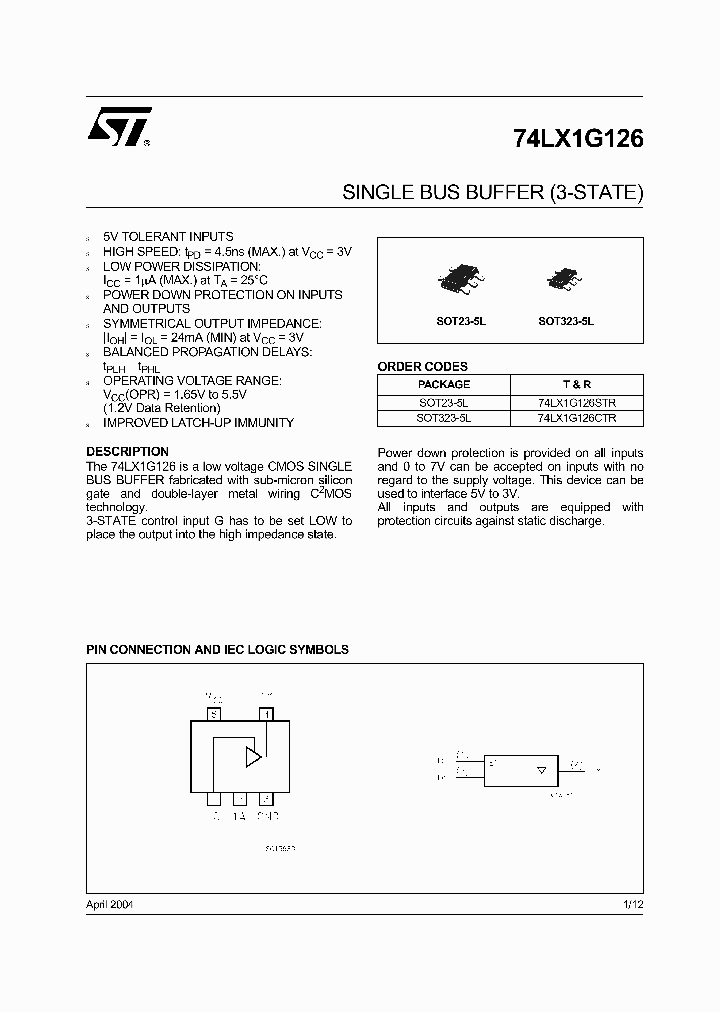 74LX1G126CTR_587680.PDF Datasheet