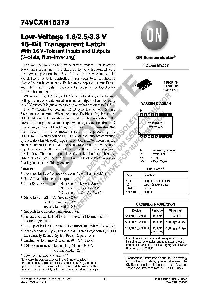 74VCXH16373DT_741012.PDF Datasheet