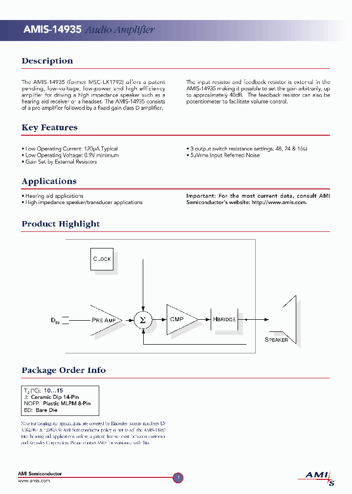 AMIS-14935_590867.PDF Datasheet