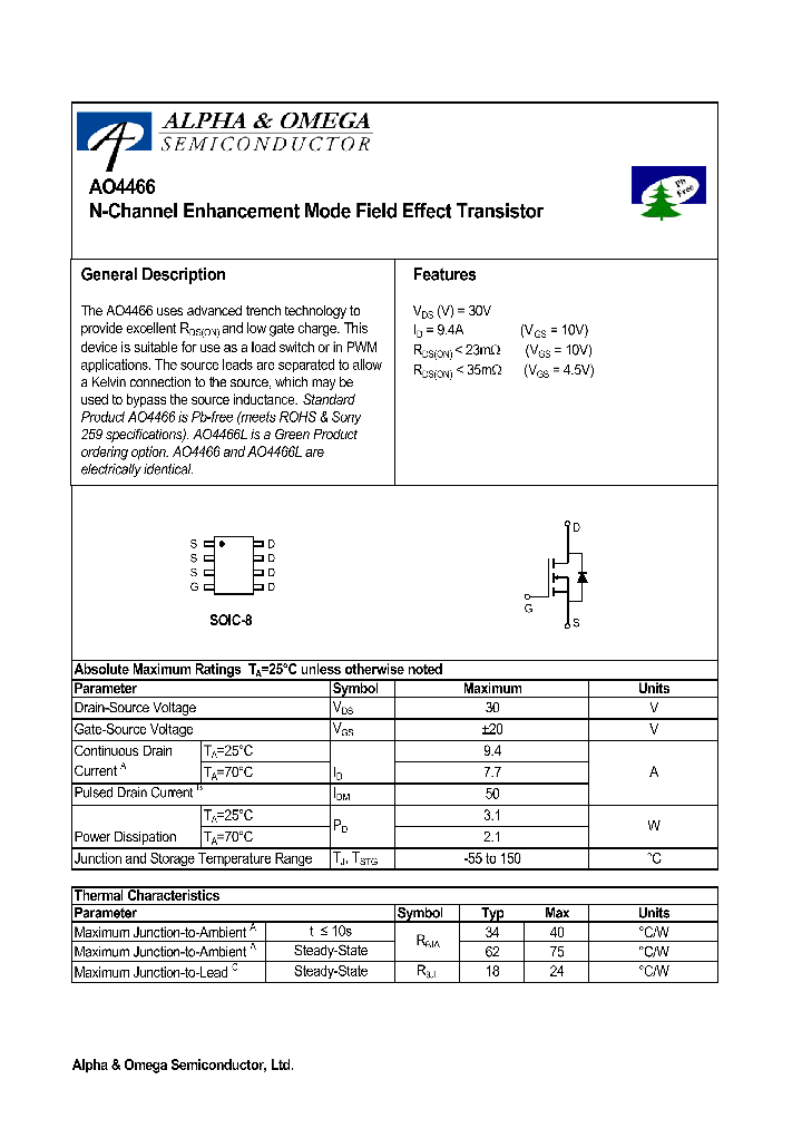 AO4466_650475.PDF Datasheet