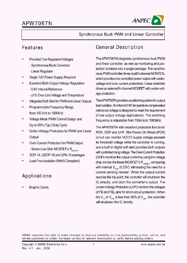 APW7067NQAE-TRL_639594.PDF Datasheet