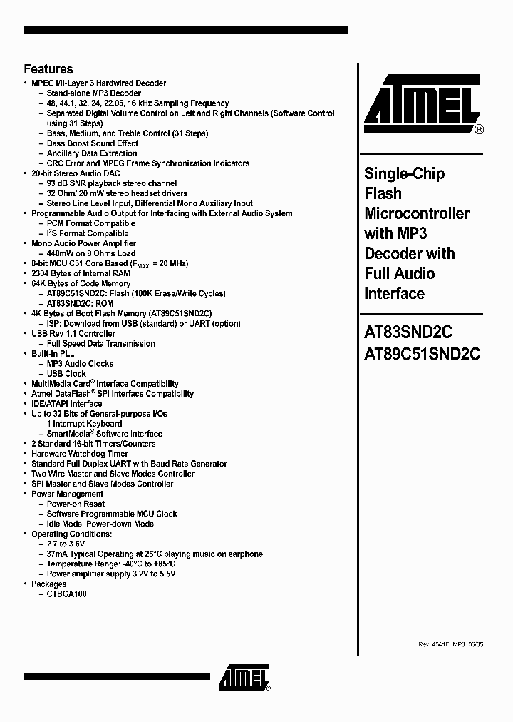 AT89C51SND2C-7FTIL_609715.PDF Datasheet