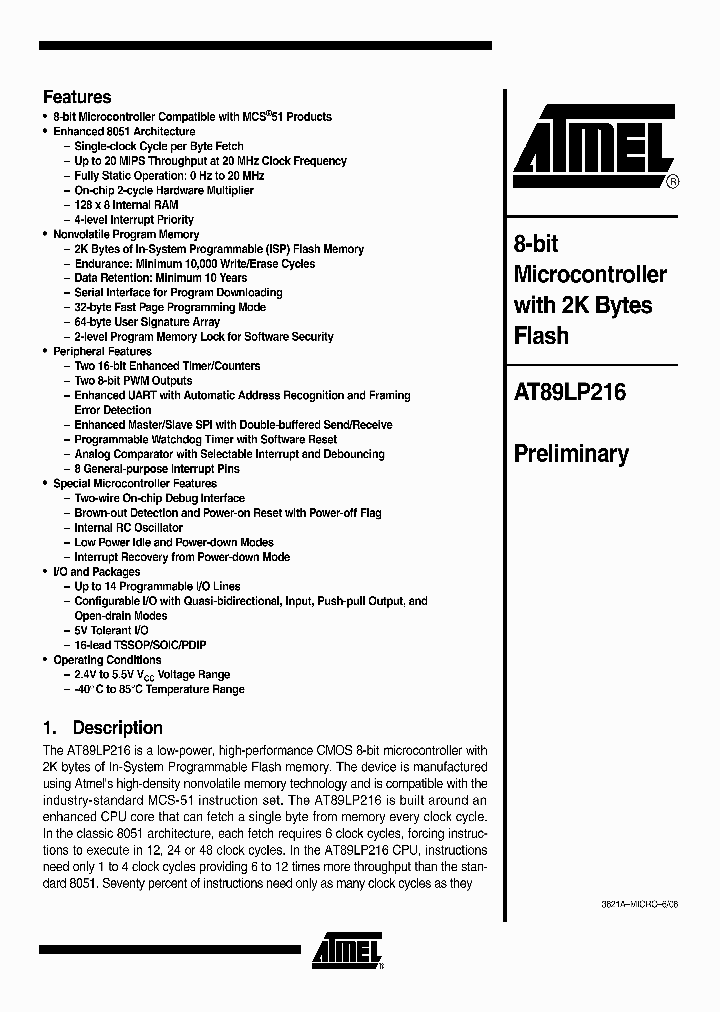 AT89LP216_602878.PDF Datasheet