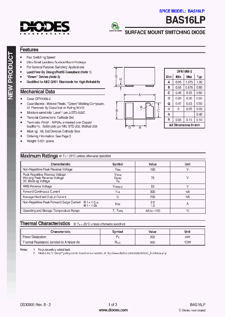 BAS16LP_647558.PDF Datasheet