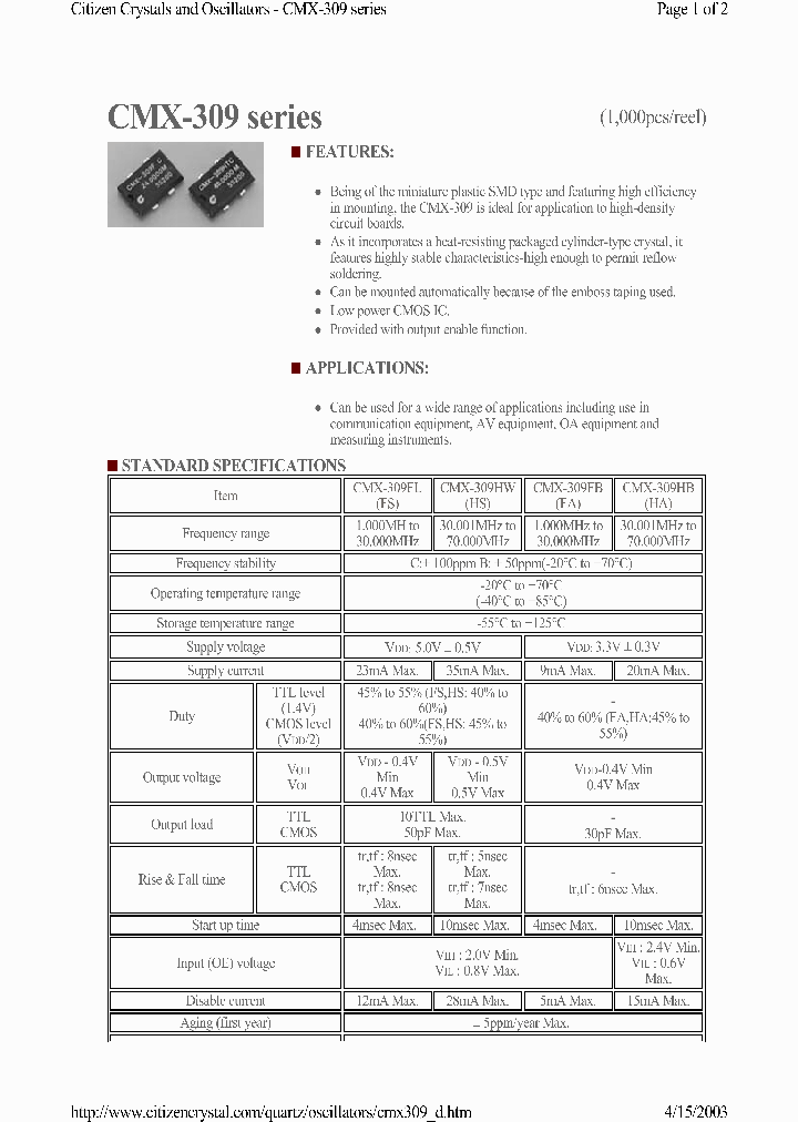 CMX-309_655843.PDF Datasheet