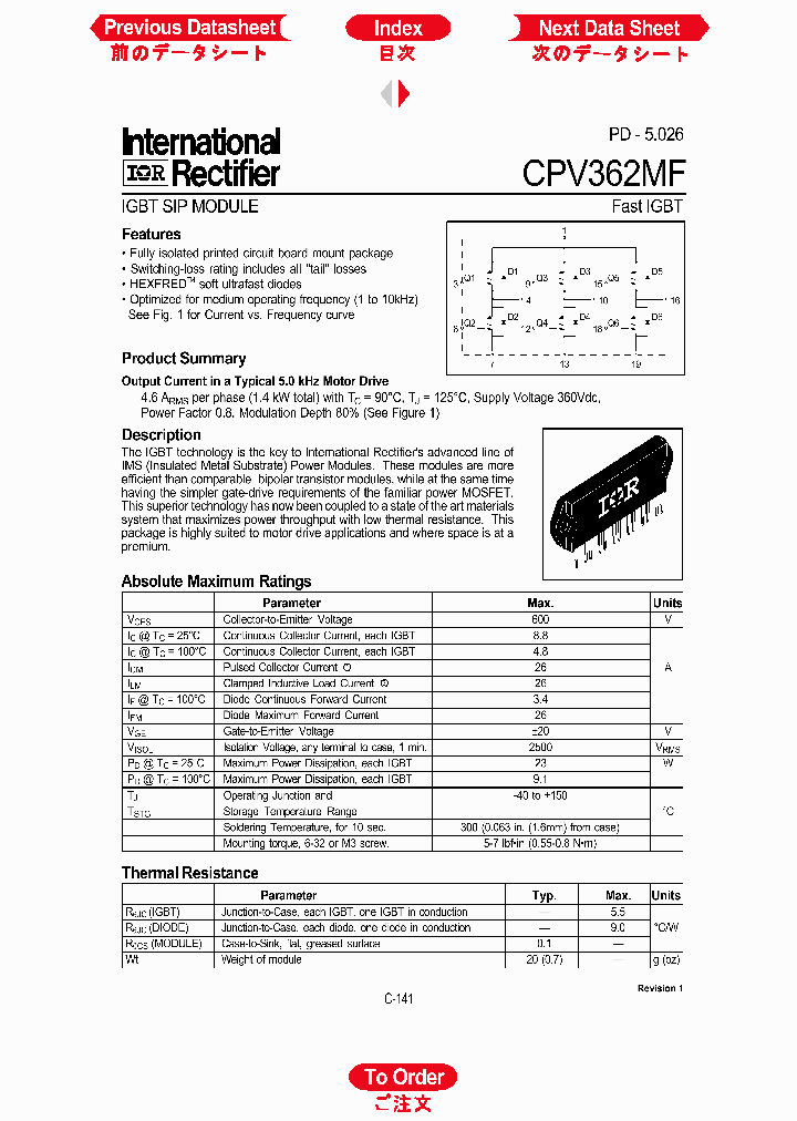 CPV362MF_613697.PDF Datasheet