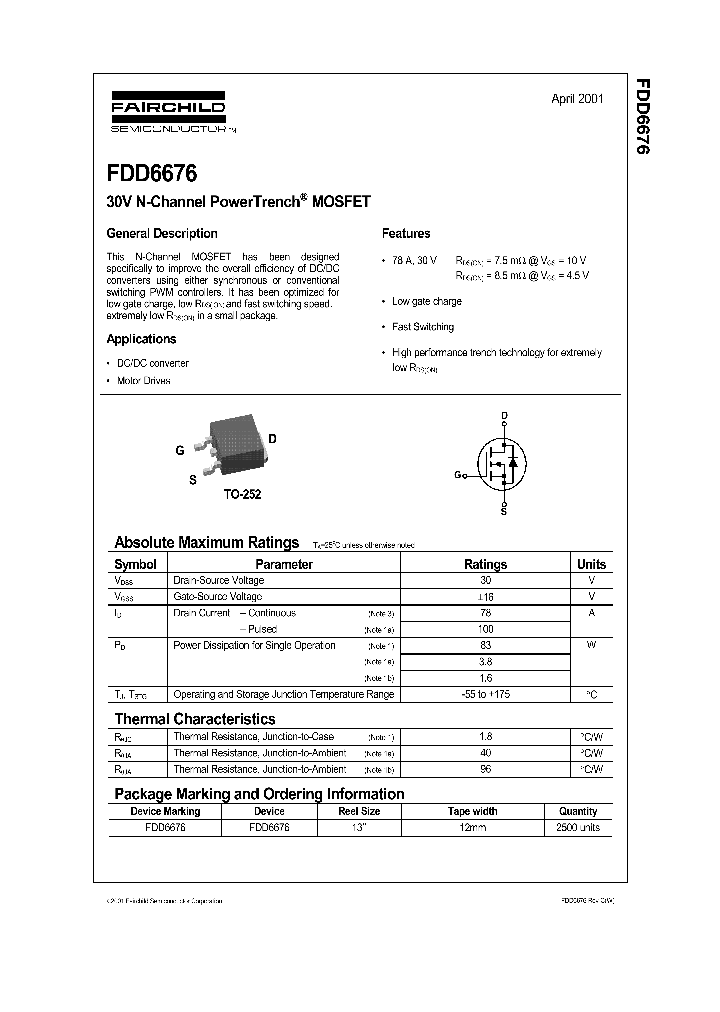 FDD6676_765265.PDF Datasheet