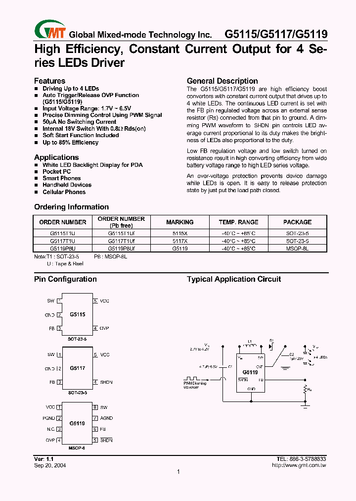 G5115_627556.PDF Datasheet