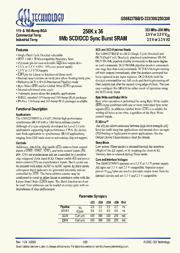 GS88237BB_619051.PDF Datasheet