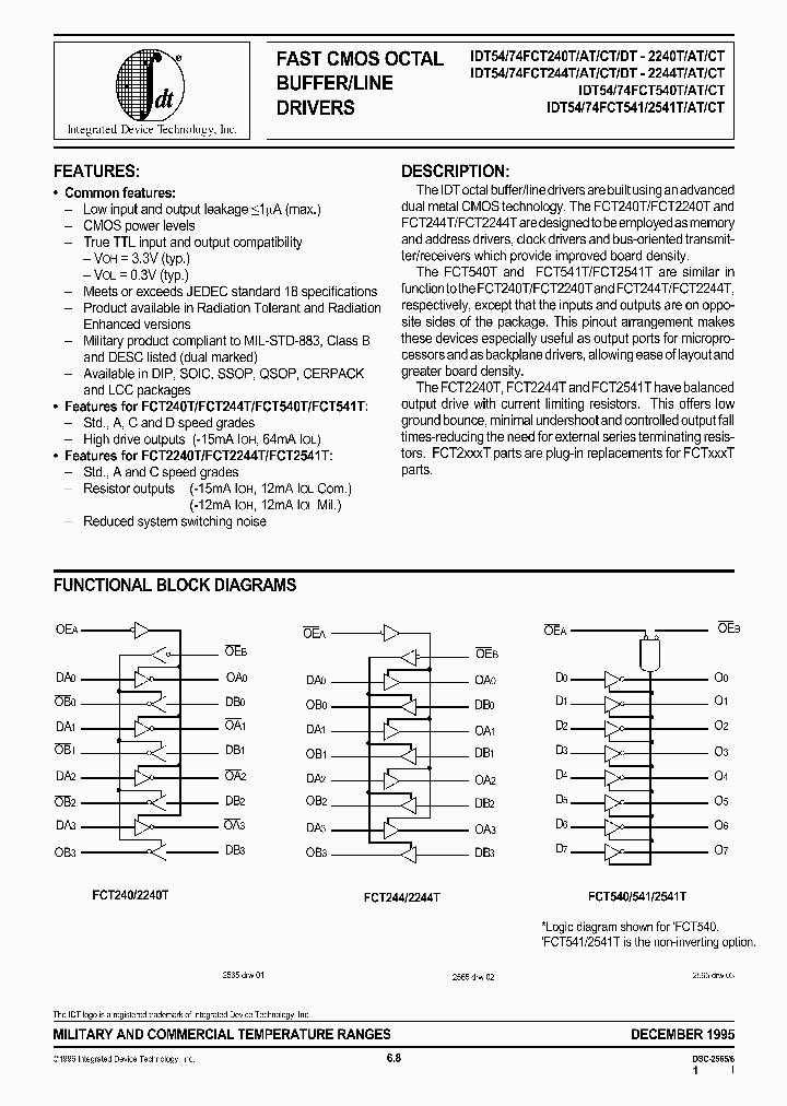 IDT74FC2240AT_169326.PDF Datasheet