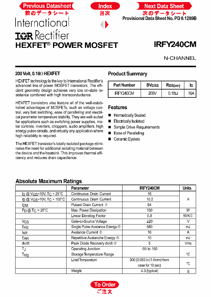IRFY240CM_566311.PDF Datasheet