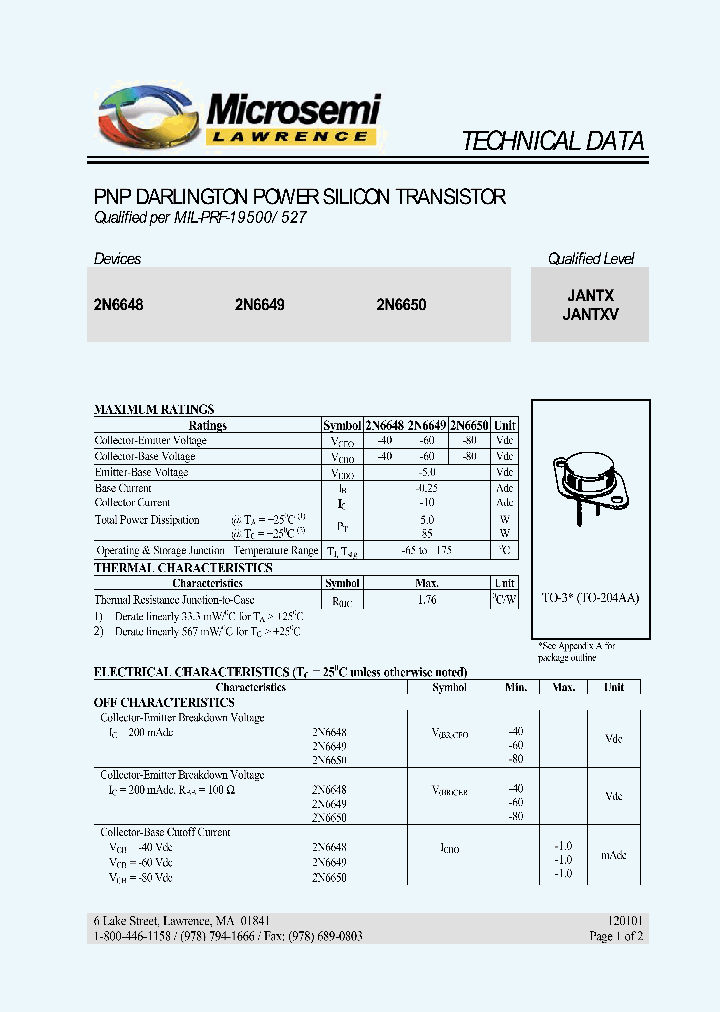 JANTX2N6649_709172.PDF Datasheet