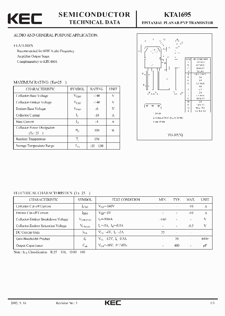 KTA1695_569994.PDF Datasheet