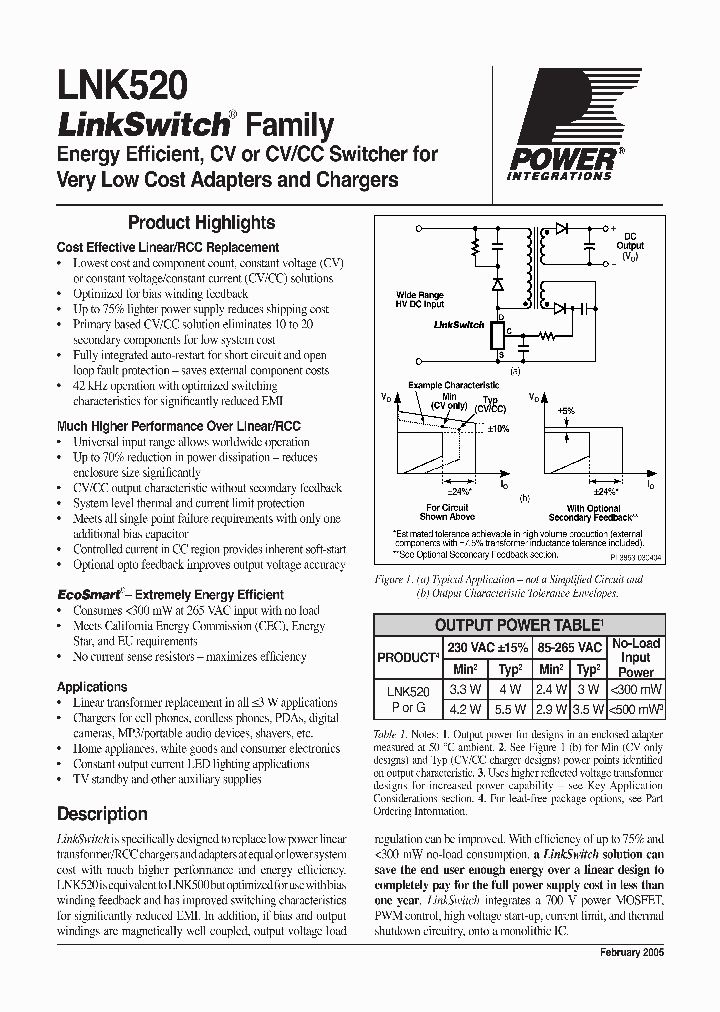 LNK520_563184.PDF Datasheet