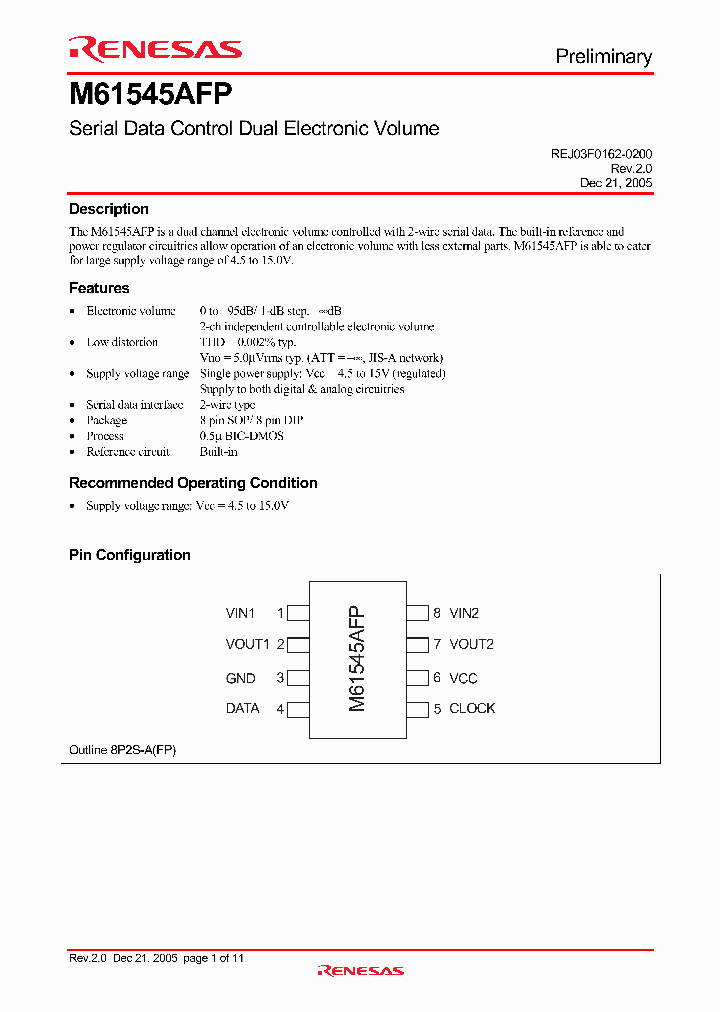 M61545AFP_635967.PDF Datasheet