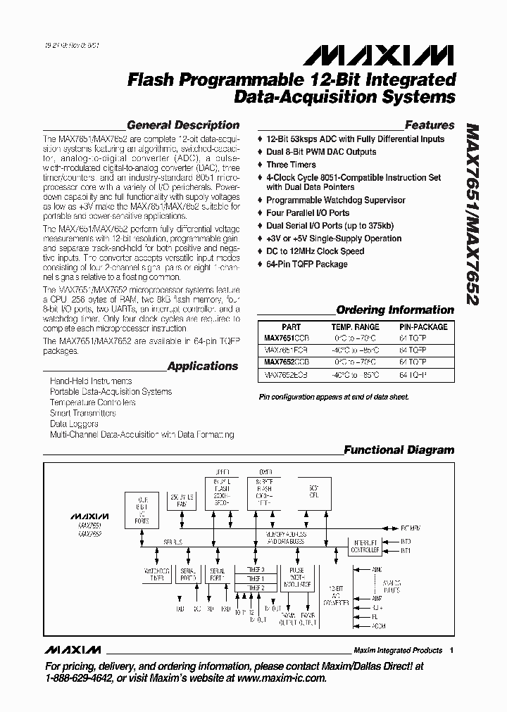 MAX7651_138904.PDF Datasheet