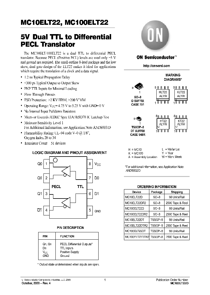 MC100ELT22DR2_572841.PDF Datasheet