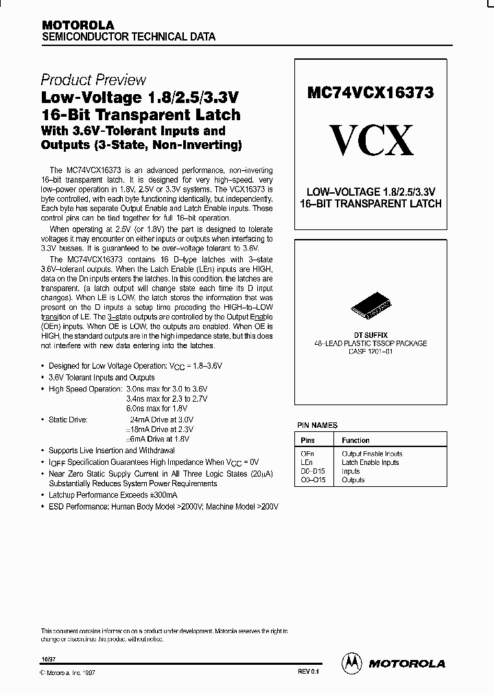 MC74VCX16373DT_615932.PDF Datasheet