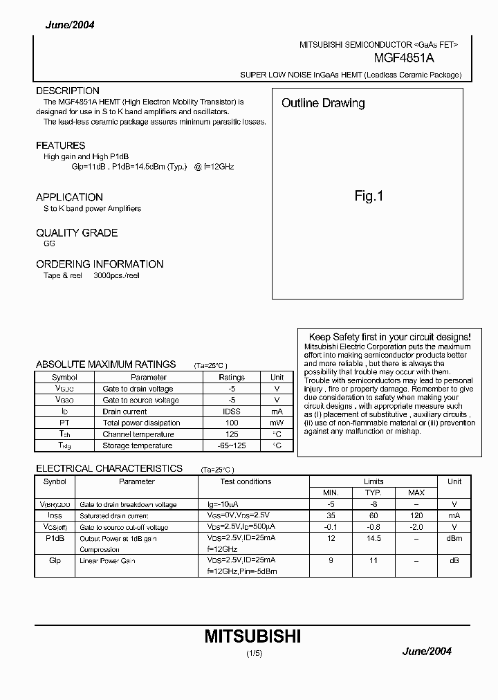 MGF4851A_618938.PDF Datasheet