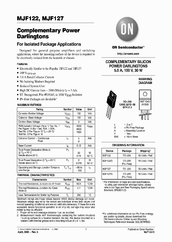 MJF127_578911.PDF Datasheet