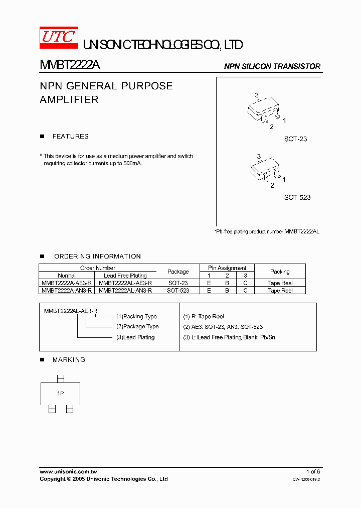 MMBT2222A-AE3-R_602197.PDF Datasheet